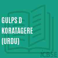 Gulps D Koratagere (Urdu) Primary School Logo