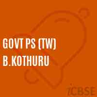 GOVT PS (TW) B.Kothuru Primary School Logo