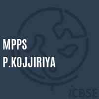 Mpps P.Kojjiriya Primary School Logo