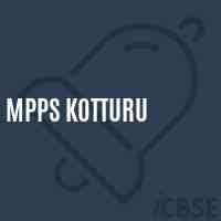 Mpps Kotturu Primary School Logo