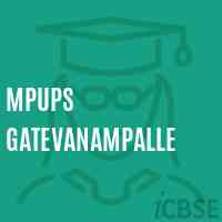 Mpups Gatevanampalle Middle School Logo