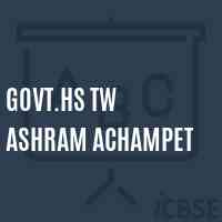 Govt.Hs Tw Ashram Achampet Secondary School Logo