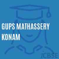 Gups Mathassery Konam Middle School Logo