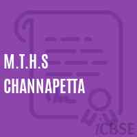 M.T.H.S Channapetta Secondary School Logo