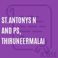 St.Antonys N and PS, Thiruneermalai Primary School Logo