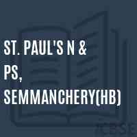 St. Paul's N & PS, Semmanchery(HB) Primary School Logo