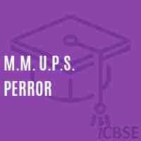 M.M. U.P.S. Perror Middle School Logo