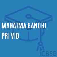 Mahatma Gandhi Pri Vid Primary School Logo