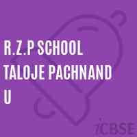 R.Z.P School Taloje Pachnand U Logo