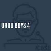 Urdu Boys 4 Primary School Logo