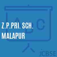 Z.P.Pri. Sch. Malapur Primary School Logo