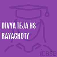 Divya Teja Hs Rayachoty Secondary School Logo