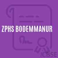 Zphs Bodemmanur Secondary School Logo