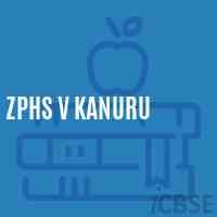 Zphs V Kanuru Secondary School Logo