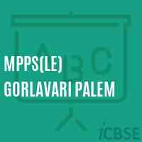 Mpps(Le) Gorlavari Palem Primary School Logo