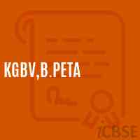 Kgbv,B.Peta Secondary School Logo