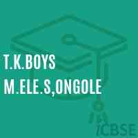 T.K.Boys M.Ele.S,Ongole Primary School Logo
