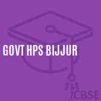 Govt Hps Bijjur Middle School Logo