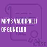 Mpps Vaddipalli of Gundlur Primary School Logo