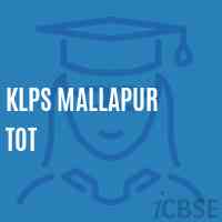 Klps Mallapur Tot Primary School Logo