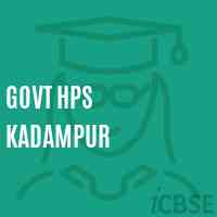 Govt Hps Kadampur Middle School Logo