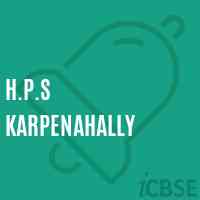 H.P.S Karpenahally Middle School Logo