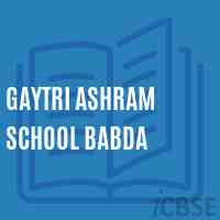 Gaytri Ashram School Babda Logo