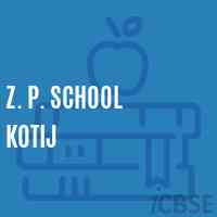 Z. P. School Kotij Logo