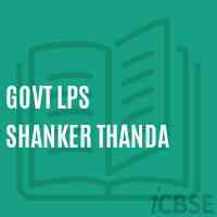 Govt Lps Shanker Thanda Primary School Logo