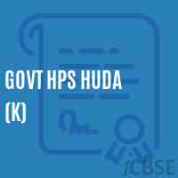 Govt Hps Huda (K) Primary School Logo