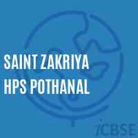 Saint Zakriya Hps Pothanal Middle School Logo