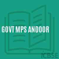 Govt Mps andoor Middle School Logo