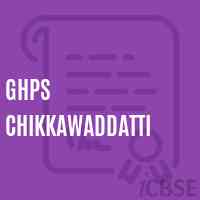Ghps Chikkawaddatti Secondary School Logo