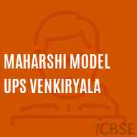 Maharshi Model Ups Venkiryala Secondary School Logo