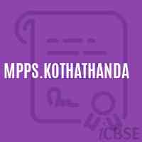 Mpps.Kothathanda Primary School Logo