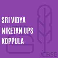 Sri Vidya Niketan Ups Koppula Middle School Logo