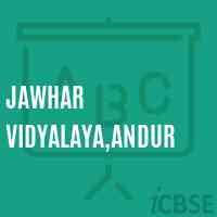 Jawhar Vidyalaya,andur High School Logo