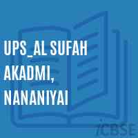 Ups_Al Sufah Akadmi, Nananiyai Middle School Logo