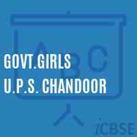 Govt.Girls U.P.S. Chandoor Middle School Logo
