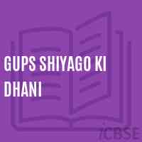 Gups Shiyago Ki Dhani Middle School Logo