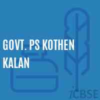 Govt. Ps Kothen Kalan Primary School Logo