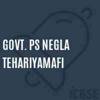 Govt. Ps Negla Tehariyamafi Primary School Logo