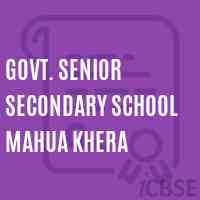Govt. Senior Secondary School Mahua Khera Logo