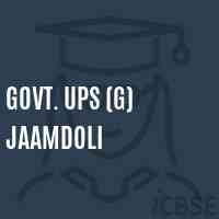 Govt. Ups (G) Jaamdoli Middle School Logo