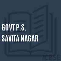 Govt P.S. Savita Nagar Primary School Logo
