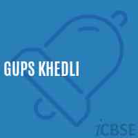 Gups Khedli Middle School Logo