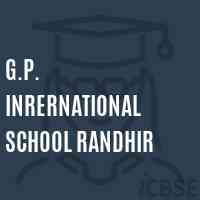 G.P. Inrernational School Randhir Logo