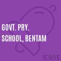 Govt. Pry. School, Bentam Logo