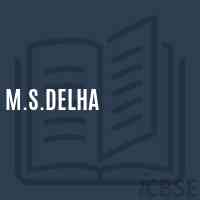 M.S.Delha Middle School Logo