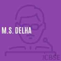 M.S. Delha Middle School Logo